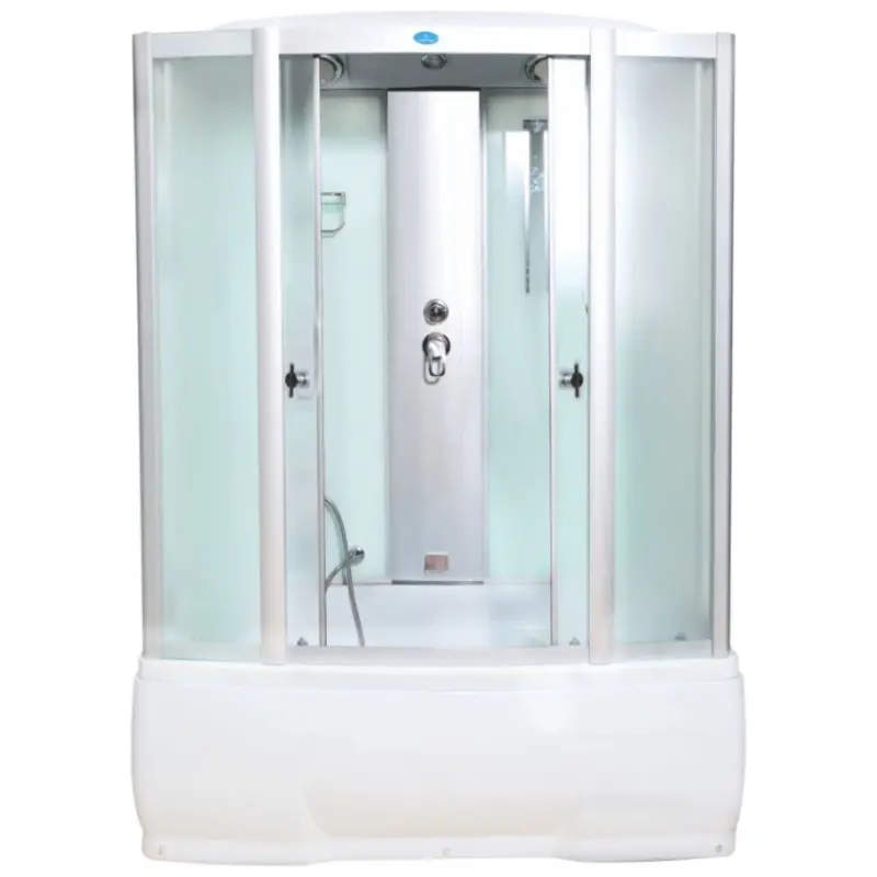 Душевая кабина Водный мир 150х85, Хром / Матовое, Высокий поддон Душевая кабина Водный мир 150х85, Хром / Матовое, Высокий поддон