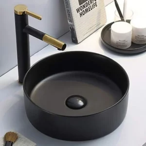 Раковина накладная Comforty 9111 35,2х35,2 Черный матовый 00-00007658