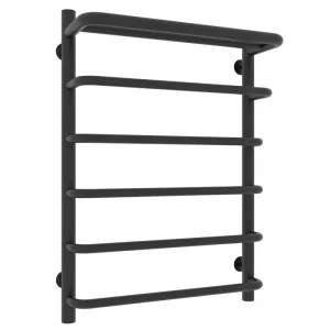 Полотенцесушитель водяной Laris Стандарт П6 70х50 Черный матовый 73208012ЧМ