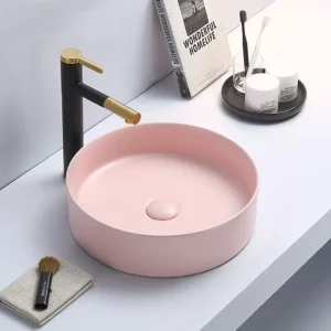 Раковина накладная Comforty 9110 39,4х39,4 Розовый матовый 00-00007629