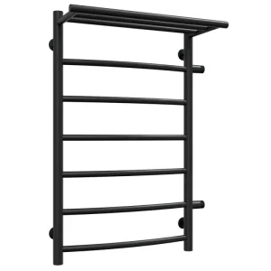 Полотенцесушитель водяной Laris Классик П7 80х50 правый Черный матовый 73208026ЧМ