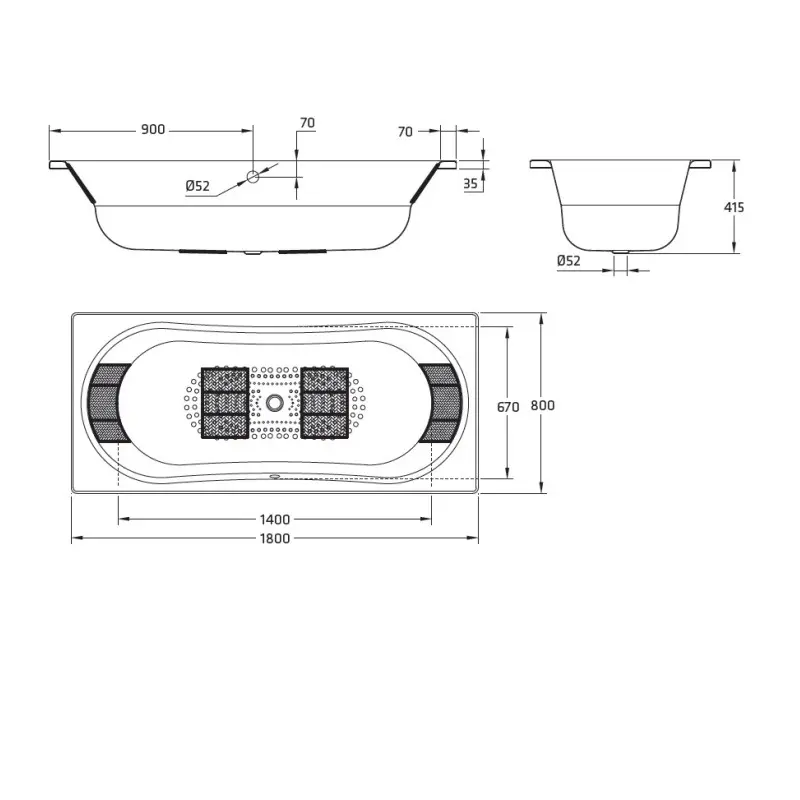 Ванна стальная BLB Duo comfort 180х80 Белый B80D Ванна стальная BLB Duo comfort 180х80 Белый B80D — изображение 3