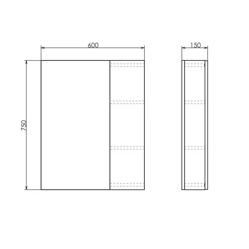 Шкаф зеркальный Comforty Тромсе 60 Дуб 00004142221CF Шкаф зеркальный Comforty Тромсе 60 Дуб 00004142221CF — изображение 3