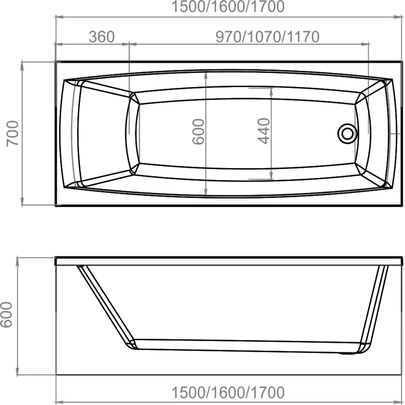 Ванна акриловая Domani-Spa Rest 150х70 Ванна акриловая Domani-Spa Rest 150х70 — изображение 4