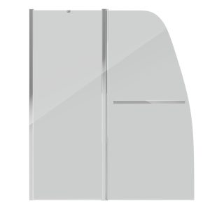 Шторка для ванны Grossman GR-100 120 Хром / Прозрачное GR-100/2