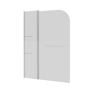 Шторка для ванны Grossman GR-101 110 Хром / Прозрачное GR-101/1