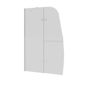 Шторка для ванны Grossman GR-102 110 Хром / Прозрачное GR-102/2