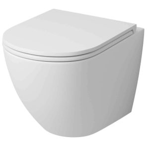 Унитаз подвесной Grossman Tornado с крышкой-сиденье Белый глянцевый GR-4455MSQ