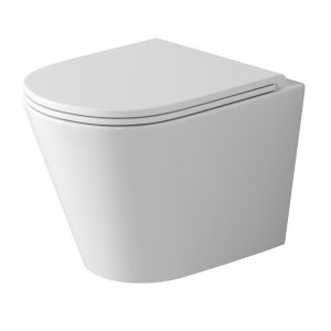 Унитаз подвесной Grossman Tornado с крышкой-сиденье Белый глянцевый GR-4478SQ