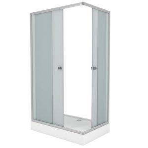 Душевой уголок Niagara Eco 120х90 с поддоном Хром / Матовое NG-129-14Q