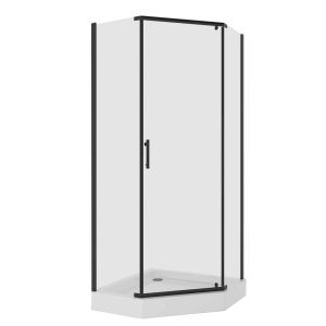 Душевой уголок Niagara Nova 90х90 Черный / Прозрачное NG-6805-08BLACK