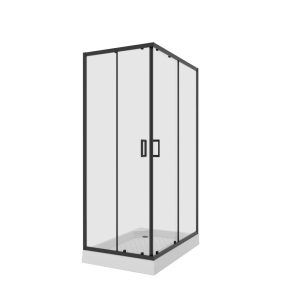 Душевой уголок Niagara Nova 100х80 Черный / Прозрачное NG-6881-08BLACK