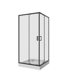 Душевой уголок Niagara Nova 80х80 Черный / Прозрачное NG-6888-08BLACK