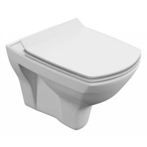 Унитаз подвесной Cersanit Carina XL с сиденьем дюропласт микролифт Белый глянцевый S-MZ-CARINA-XL-COn-S-DL-w/62955