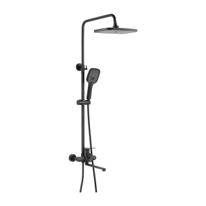 Душевая система Shevanik с изливом Черный матовый S6236H