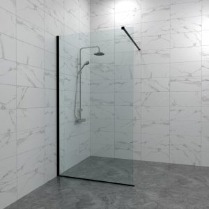 Душевая перегородка Triton Плано 80 Черный / Прозрачное Щ0000072405