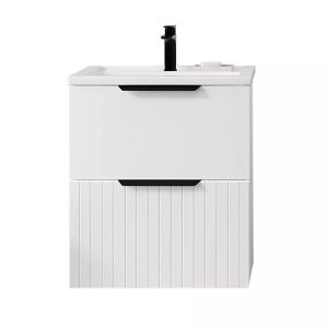 Тумба подвесная Viant Сицилия 50 с раковиной Moduo Белый VSIC50MDBEL-T2YP