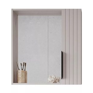 Шкаф зеркальный Viant Сицилия 80 правый Капучино VSIC80CAP-ZSH