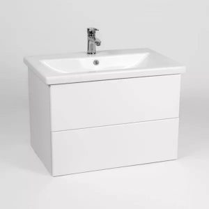 Тумба подвесная Viant София 80 с раковиной Como Белый VSOF80CO-T2YP