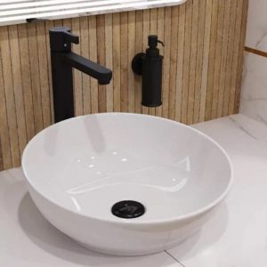 Раковина накладная Sanita Luxe Art Cut 40 Белый глянцевый WB.CT/Art/40-N.Cut/WHT.G/S1