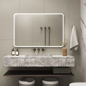 Зеркало Агата Demure 120 с сенсором, часами и подогревом ЗЛП779