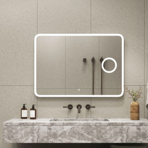 Зеркало Агата Demure 100 с сенсором, увеличительным зеркалом ЗЛП829